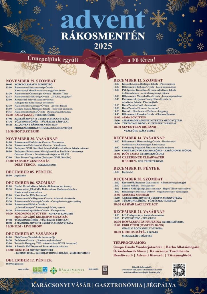 Advent Rákosmentén